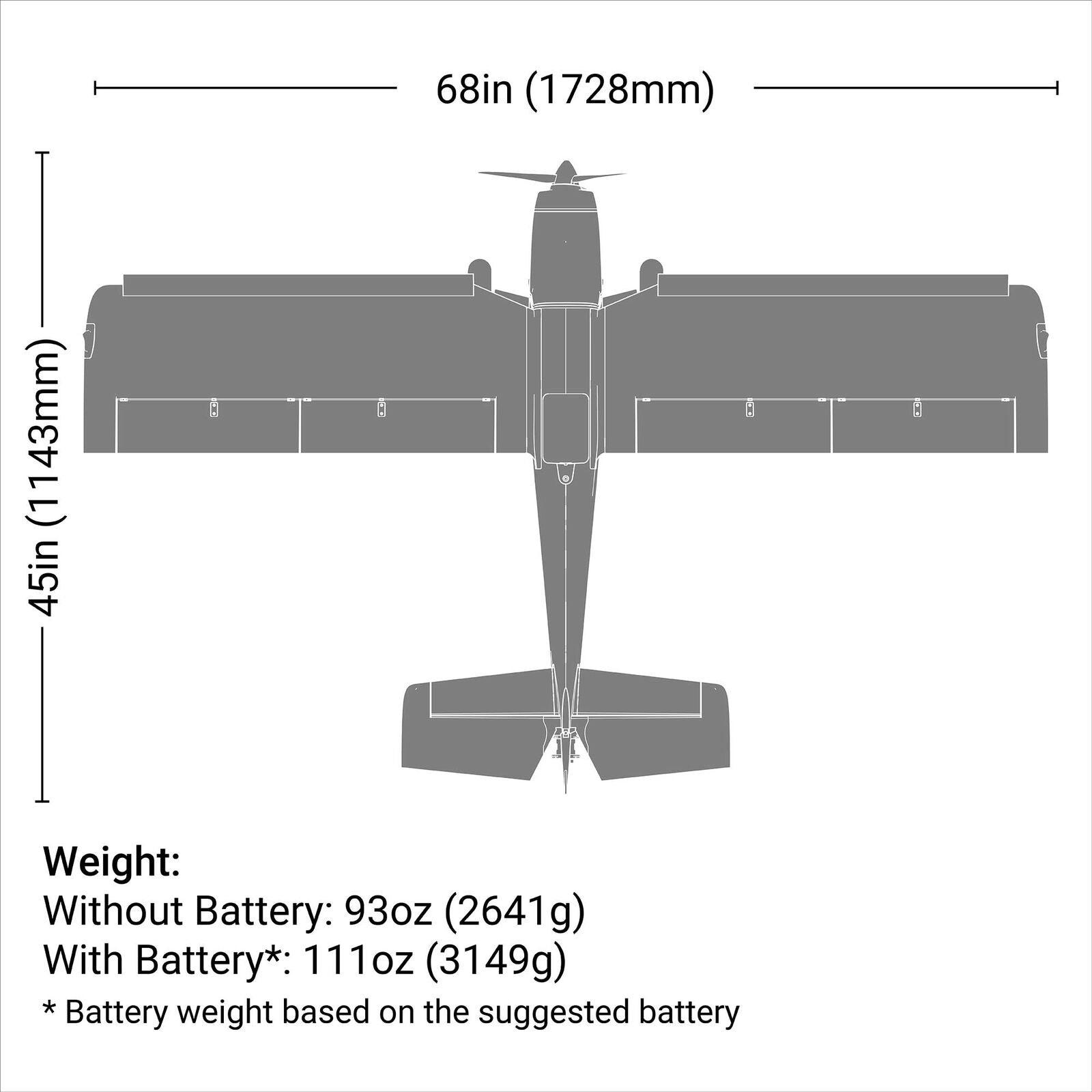 E-flite - Super Timber 1.7m BNF Basic with AS3X and SAFE Select
