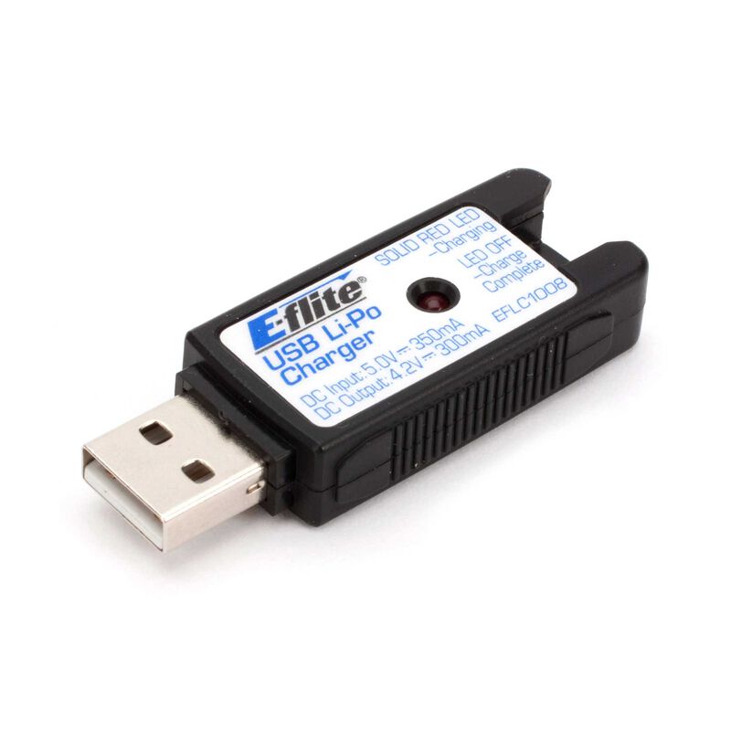 E-flite - 1S USB Li-Po Charger, 300mA