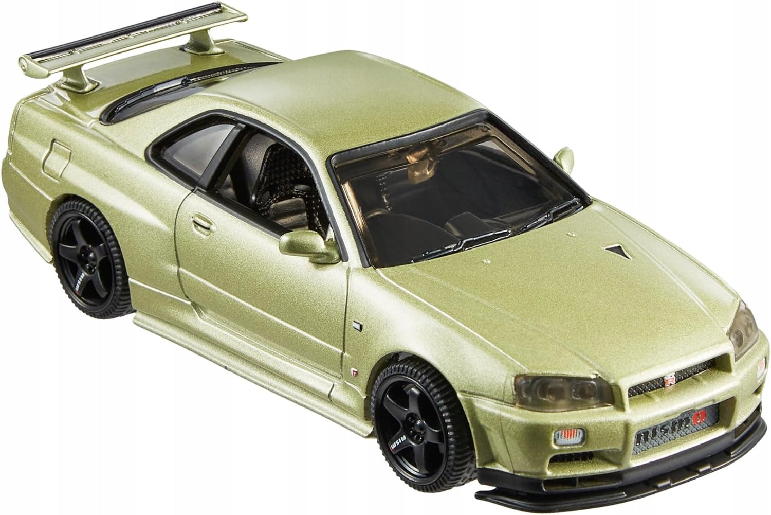 Mattel - Hot Wheels Collector Vehículo de Colección Auto Premium Escala 1:43, '23 Corvette Z06 Nissan Skyline GT-R (BNR34) V-spec II Nur with NISMO Parts