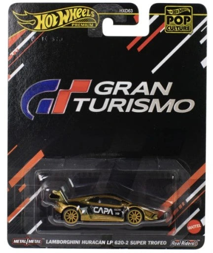 Mattel - Hot Wheels Premium Pop Culture Gran Turismo Lamborghini Huracan LP 620-2 Super Trofeo