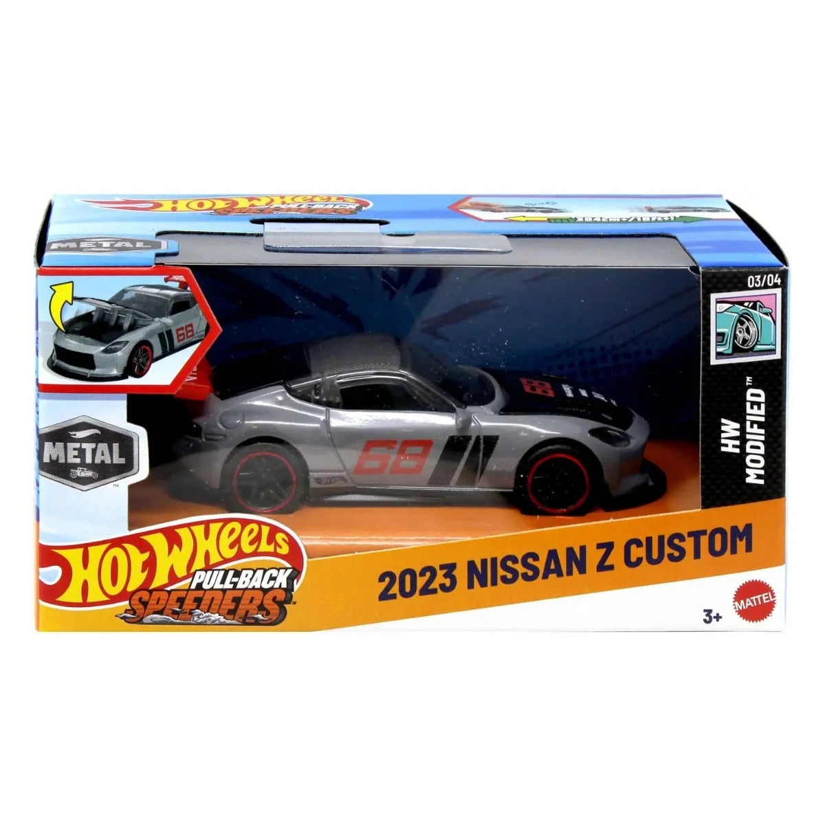 Mattel - Hot Wheels AUTKO HOT WHEELS PULL-BACK SPEEDERS 2023 NISSAN Z CUSTOM