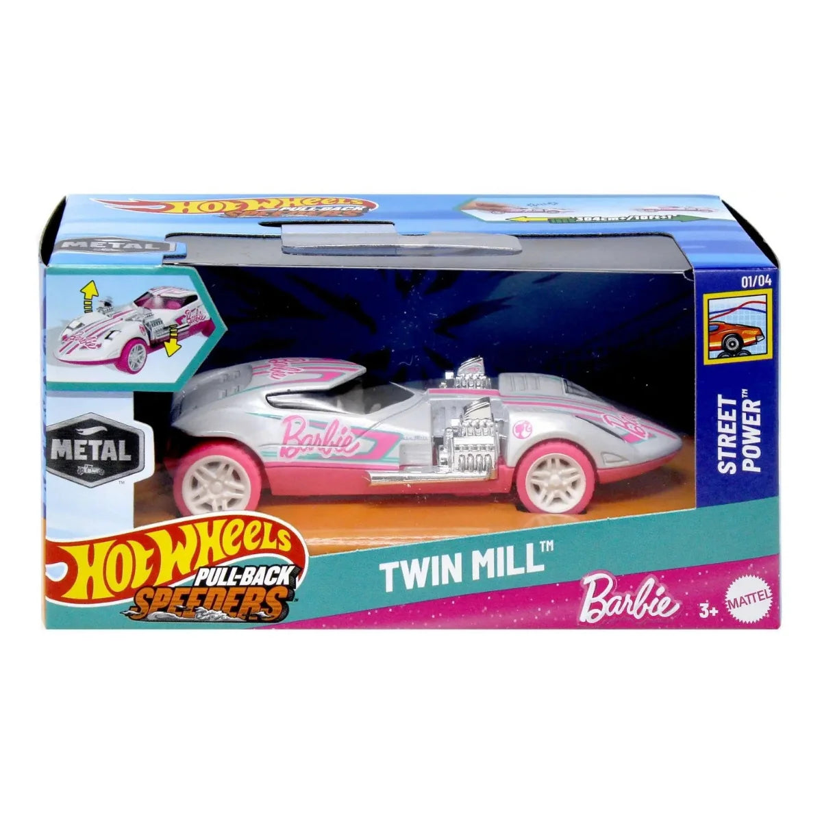 Mattel - Hot Wheels AUTKO HOT WHEELS PULL-BACK SPEEDERS Twin Mill