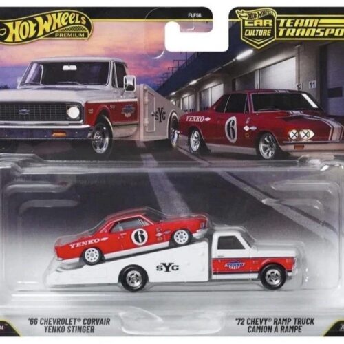 Mattel - Hot Wheels Team Transport - ´66 Chevrolet Corvair Yenko Stinger & ´72 Chevy Ramp Truck Camion A Rampe #91