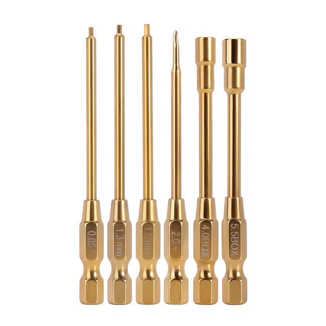INJORA - 6-in-1 Hex Screwdrivers Nut Drivers Quick Change RC Tool Kit for FCX24 SCX24 AX24