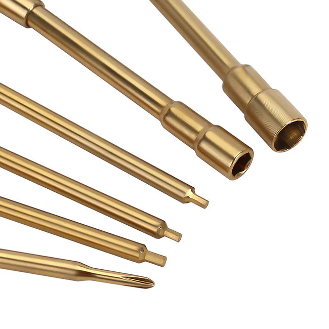 INJORA - 6-in-1 Hex Screwdrivers Nut Drivers Quick Change RC Tool Kit for FCX24 SCX24 AX24