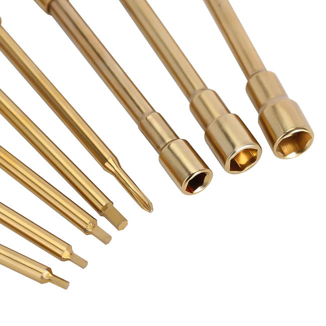 INJORA - 8-in-1 Hex, Phillips Screwdriver, Nut Drivers Quick Change Tool Kit for 1/24 1/18 Mini RC