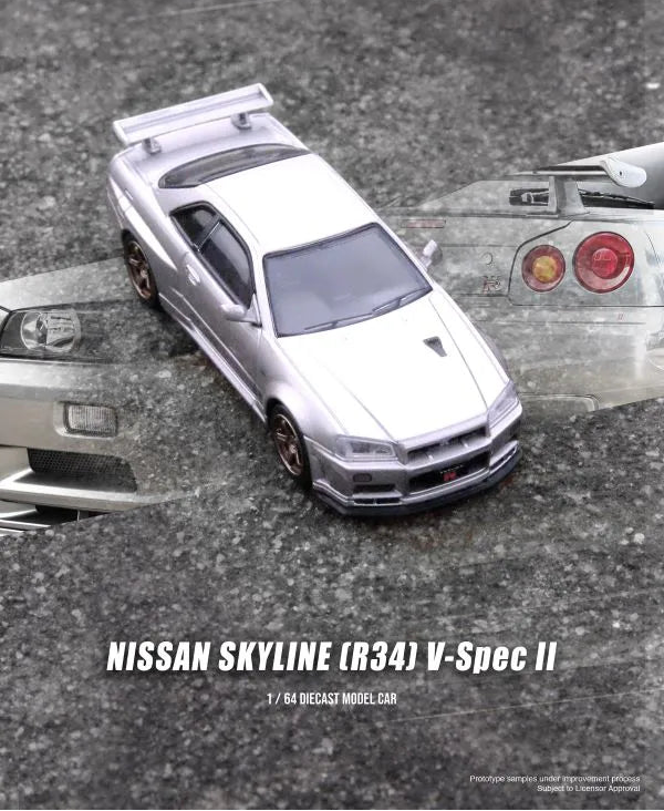 INNO Models, 1:64 NISSAN SKYLINE GT-R (R34) V-Spec II Silver