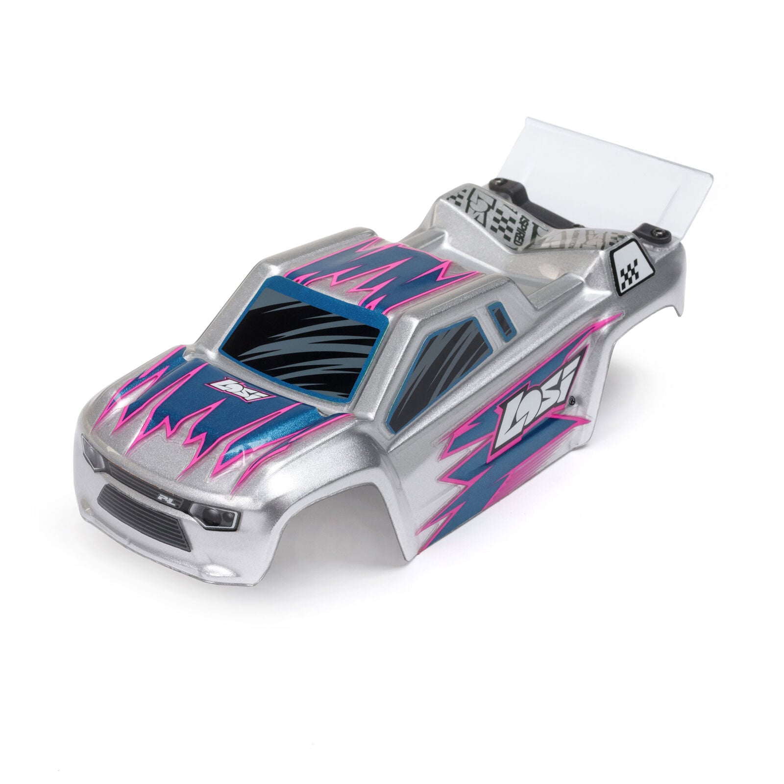 Team Losi - 1/28 Micro-T 2S 2WD RTR Stadium Truck (Battery & Charger Included), Silver