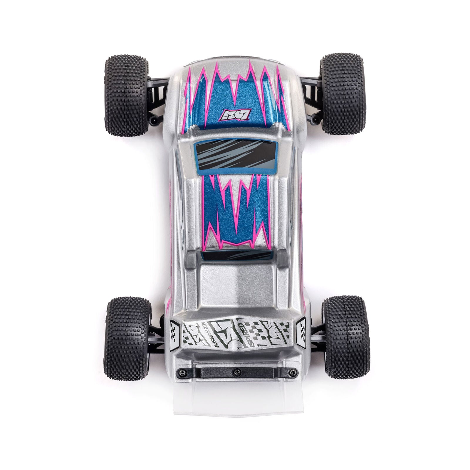 Team Losi - 1/28 Micro-T 2S 2WD RTR Stadium Truck (Battery & Charger Included), Silver