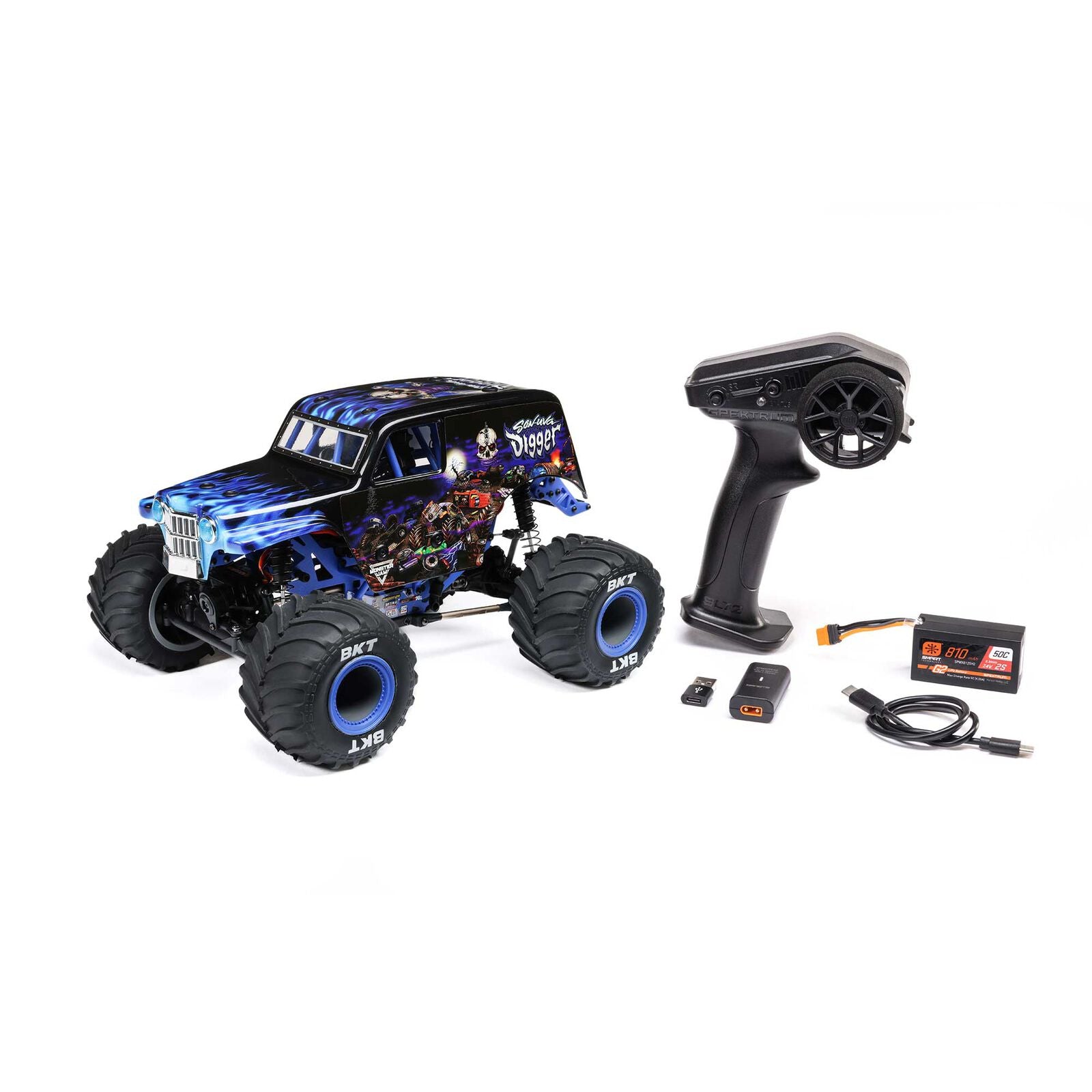 Team Losi - 1/18 Losi Mini LMT Son-Uva Digger (Battery and Charger Included)