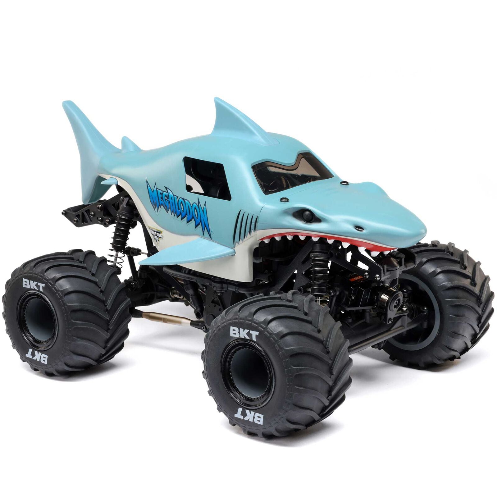 Team Losi - 1/18 Mini LMT Megalodon 2S 4X4 RTR Brushed Monster Truck (Battery & Charger Included), Blue