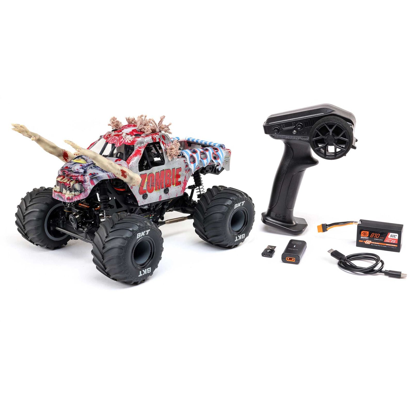 Team Losi - 1/18 Losi Mini LMT Zombie Monster Truck (Battery & Charger Included)