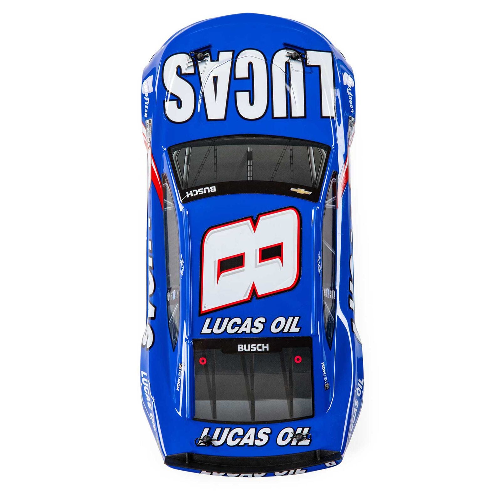Team Losi - 1/12 NASCAR RC Racecar Kyle Busch No. 8 2024 Lucas Oil Chevrolet ZL1 Camaro 2S AWD RTR Brushed On-Road (Battery & Charger Included), Blue
