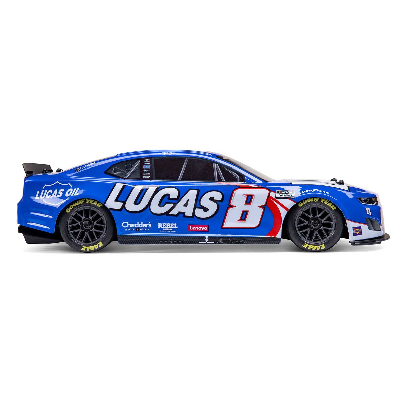 Team Losi - 1/12 NASCAR RC Racecar Kyle Busch No. 8 2024 Lucas Oil Chevrolet ZL1 Camaro 2S AWD RTR Brushed On-Road (Battery & Charger Included), Blue