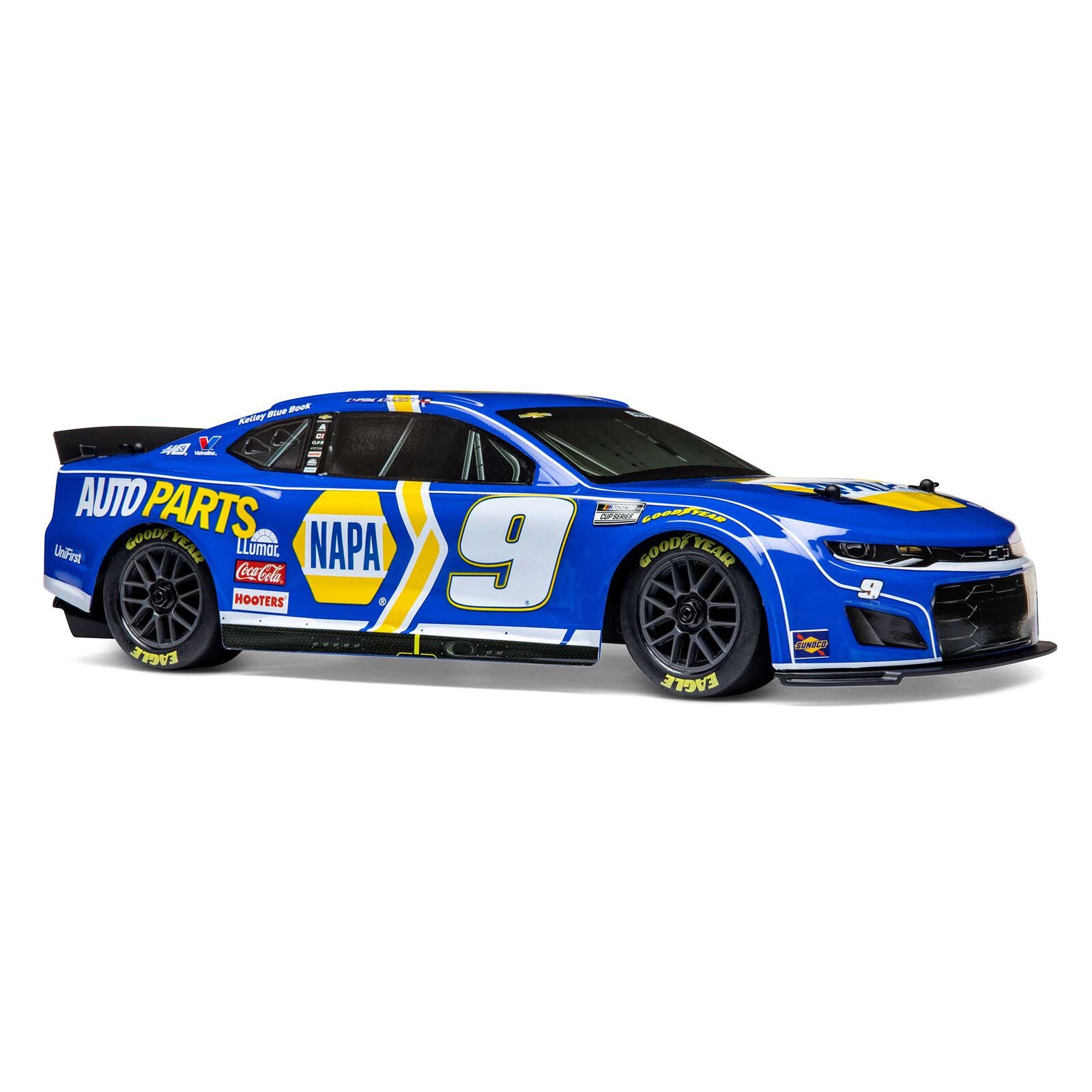 Team Losi - 1/12 NASCAR RC Racecar Chase Elliott No. 9 2024 NAPA Chevrolet ZL1 Camaro 2S AWD RTR Brushed On-Road (Battery & Charger Included), Blue