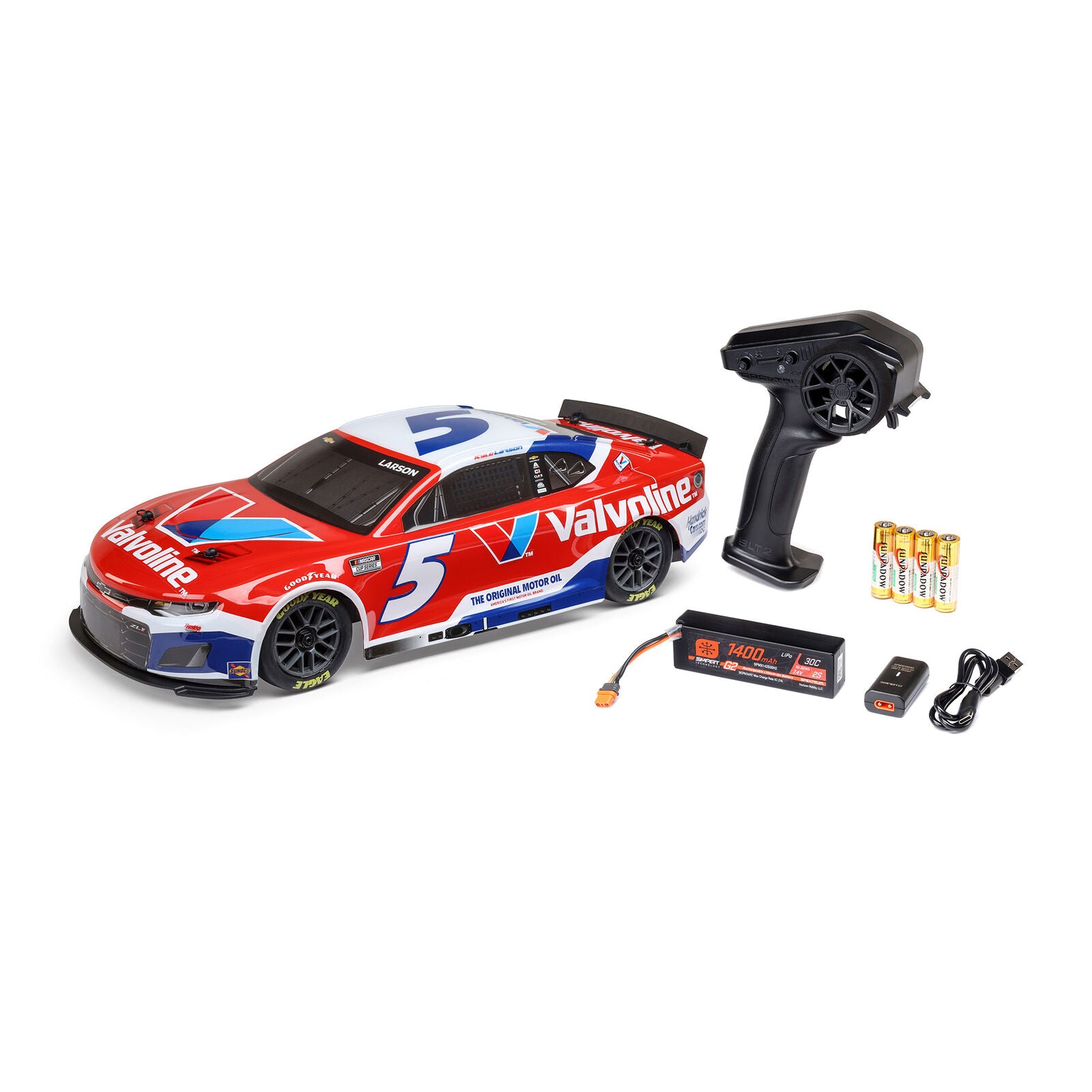Team Losi - 1/12 Losi NASCAR 2025 Kyle Larson No. 5 Valvoline (Battery & Charger Included)