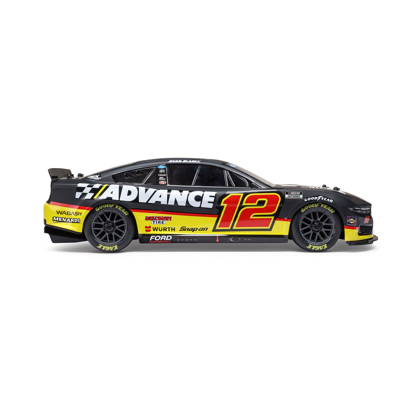 Team Losi - 1/12 Losi NASCAR 2025 Ryan Blaney No. 12 Advance Auto (Battery & Charger Included)