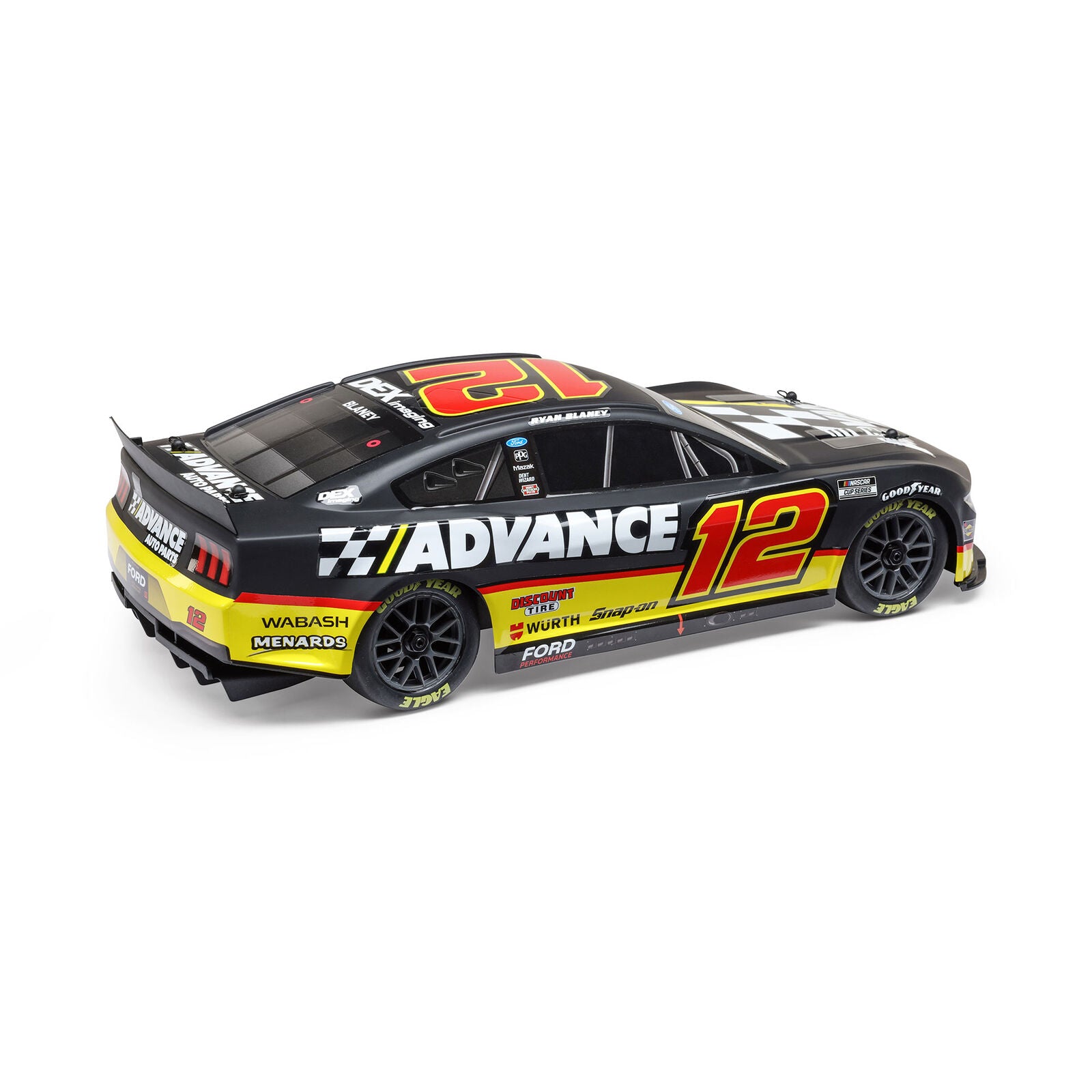 Team Losi - 1/12 Losi NASCAR 2025 Ryan Blaney No. 12 Advance Auto (Battery & Charger Included)