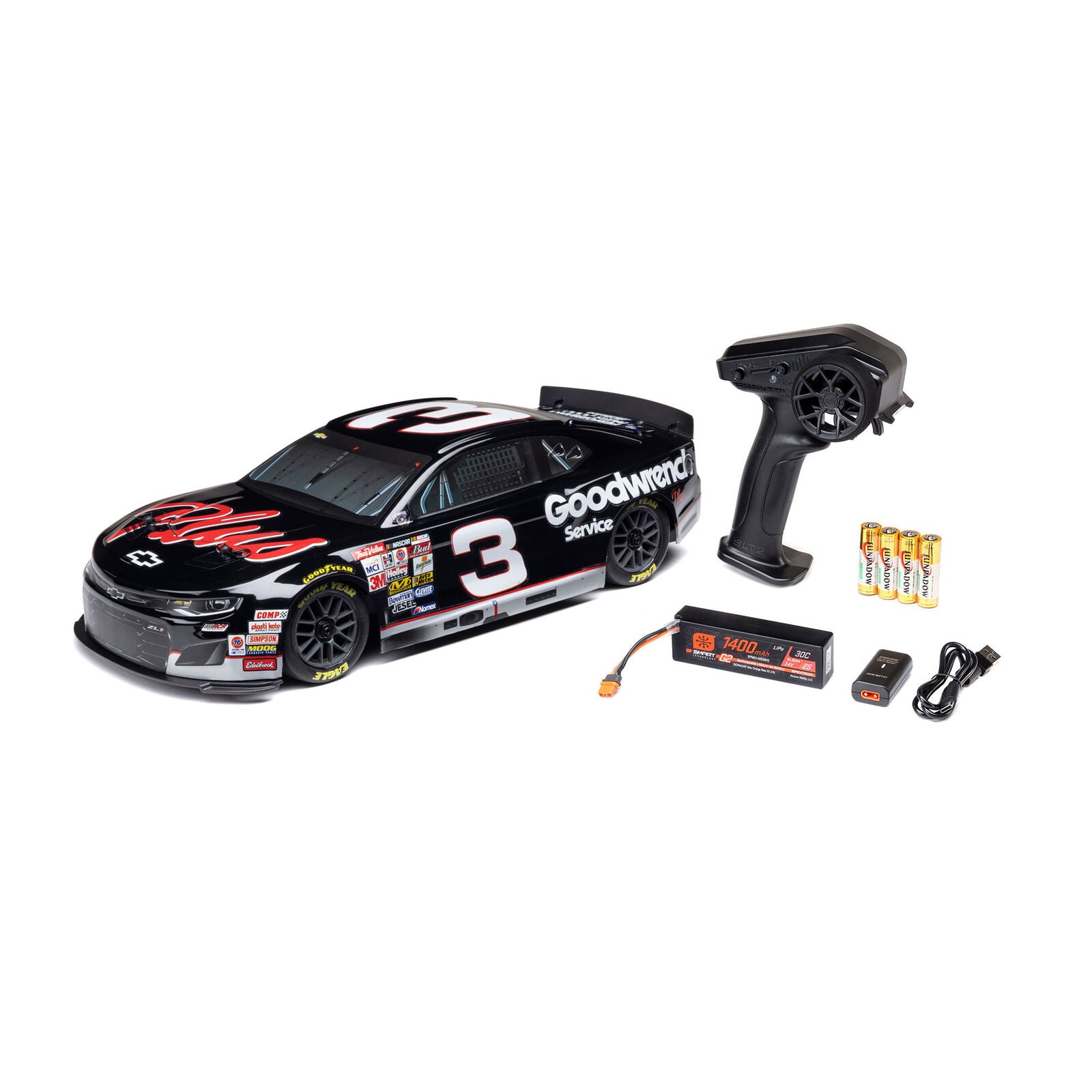 Team Losi - 1/12 Losi NASCAR RCR No.3 GM Goodwrench (Battery & Charger Included)