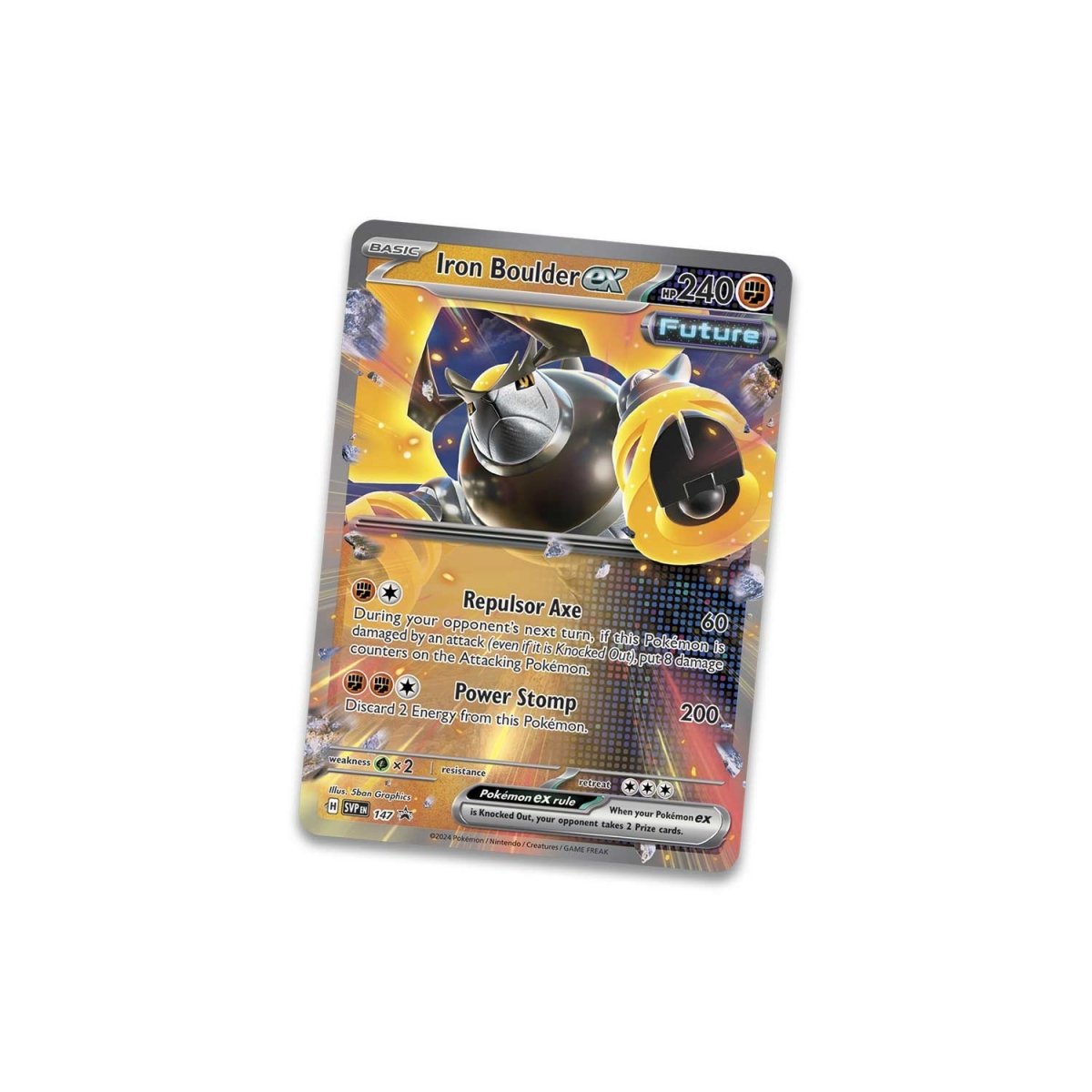 Pokémon TCG: Paradox Destinies Tin Case - Iron Boulder EX (Inglés)