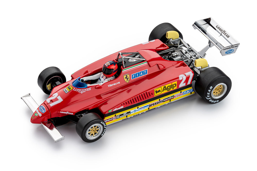 Policar - Ferrari 126 C2 - #27 - Gilles Villeneuve - Zolder GP Qualifying 1982 - Análogo, escala 1/32