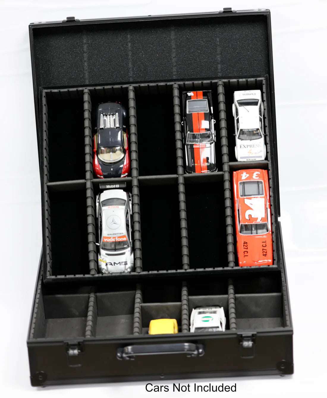 Power Hobby - 1/32 Slot Car Aluminum Carrying Case For Scalextric Carrera Slot.it SCX Fits 20