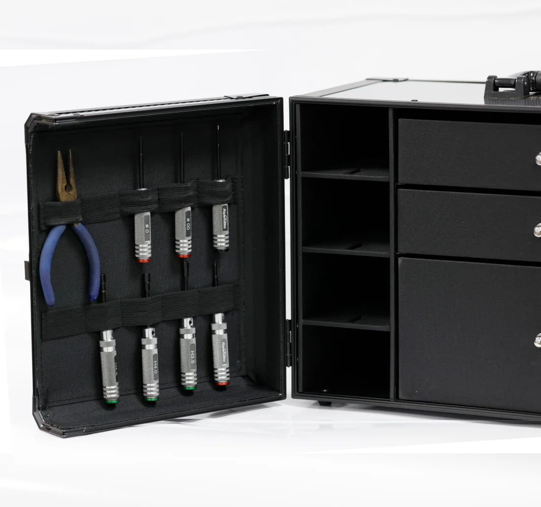 Power Hobby - Kyosho Mini-Z 1/28 Car Pit Box Aluminum Case PitBox Accessories