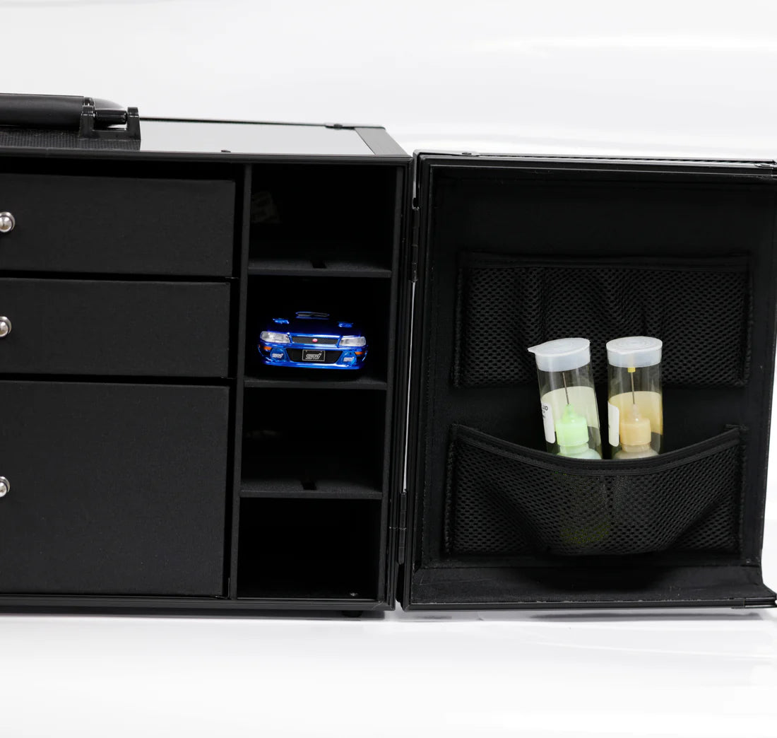 Power Hobby - Kyosho Mini-Z 1/28 Car Pit Box Aluminum Case PitBox Accessories