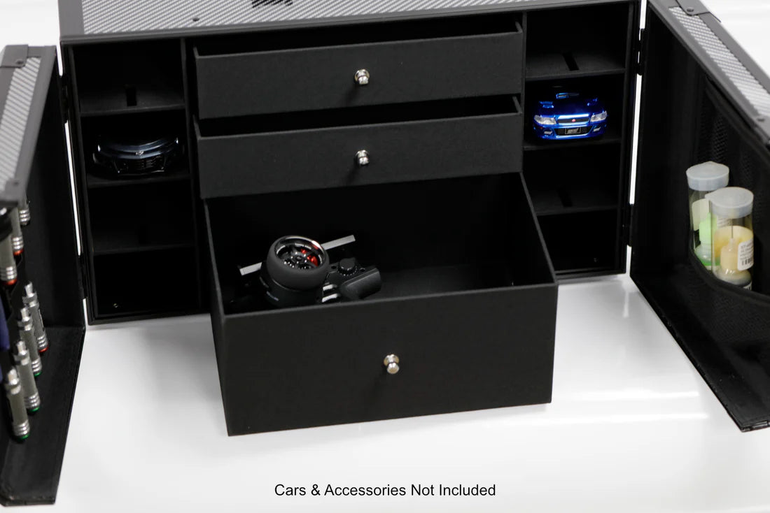 Power Hobby - Kyosho Mini-Z 1/28 Car Pit Box Aluminum Case PitBox Accessories