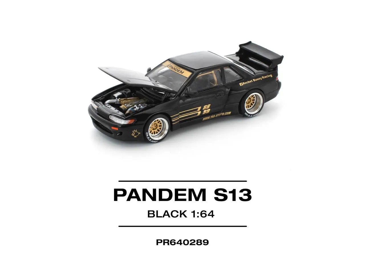 POP RACE - 1:64 Pandem Silvia S13 – Black