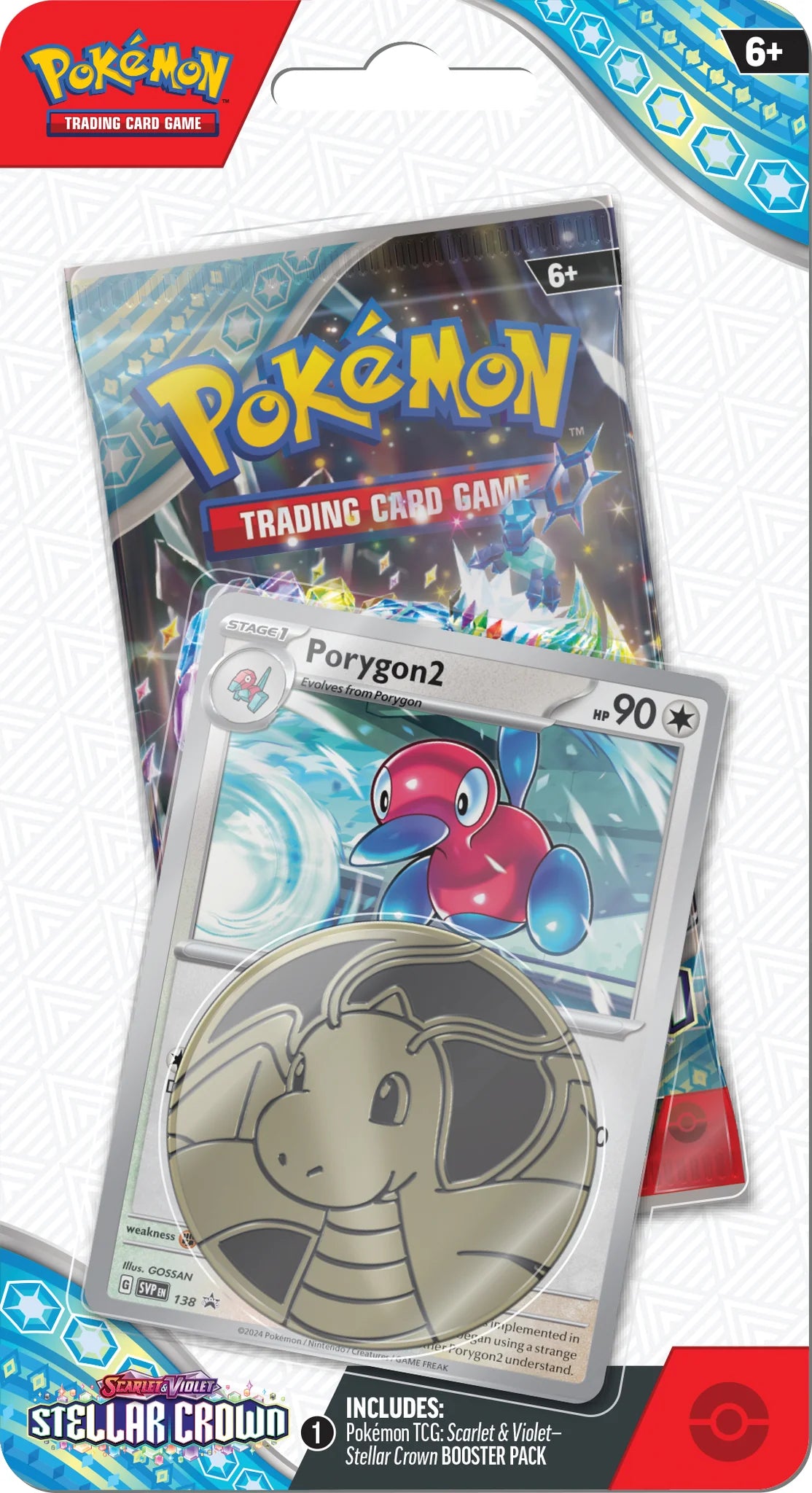 Pokémon TCG: Scarlet & Violet 07 - Stellar Crown - Checklane Blister (Diseño al azar)