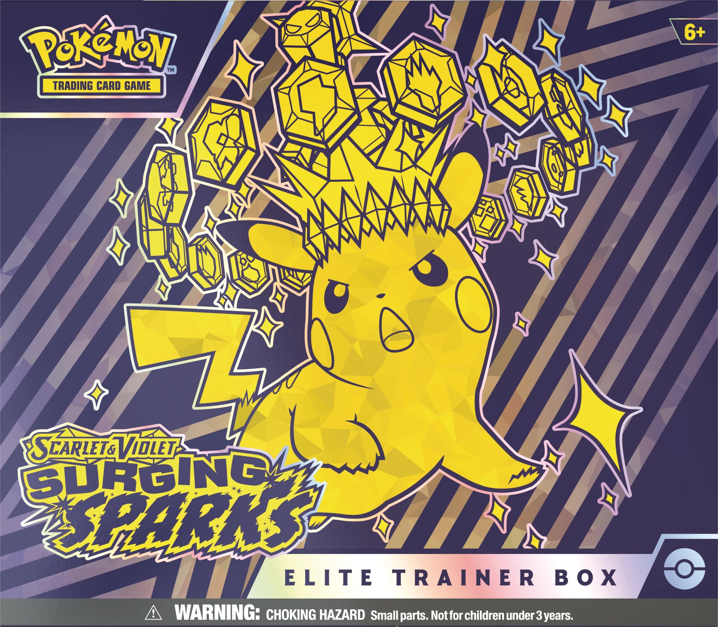 Pokemon TCG Scarlet & Violet: Surging Sparks - Elite Trainer Box Pikachu (Ingles)