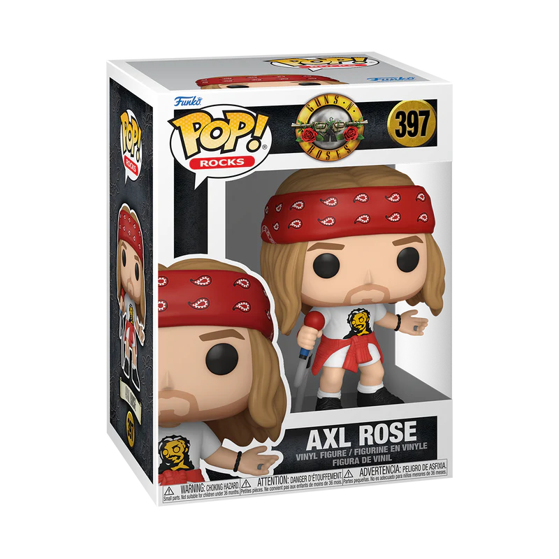 Funko Pop Rocks: Guns N Roses - Axl Rose 1992, #397