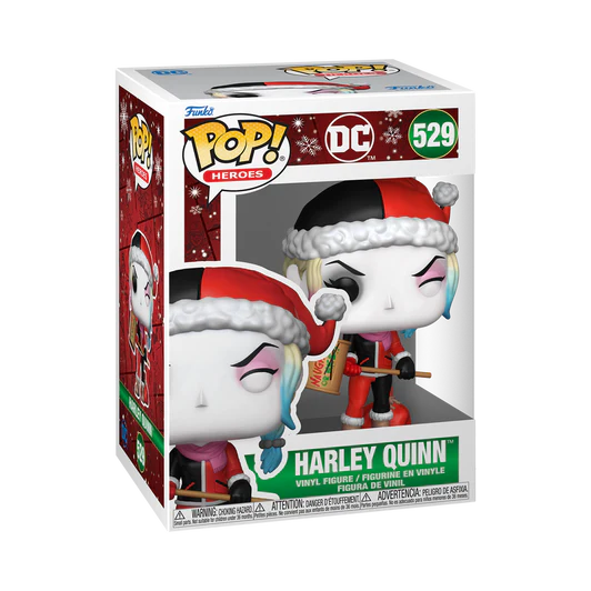 Funko Pop Heroes: DC Comics Holiday 2024 - Harley Quinn Con Gorro, #529