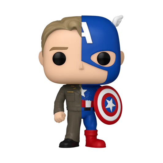 Funko Pop Marvel: Splits - Steve Rogers Capitan America, # 1431