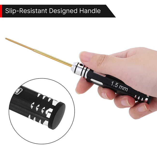 INJORA - 7PCS Hex Screwdrivers Thin Walled Nut Drivers RC Tools Kit for 1/18 1/24 RC Crawlers