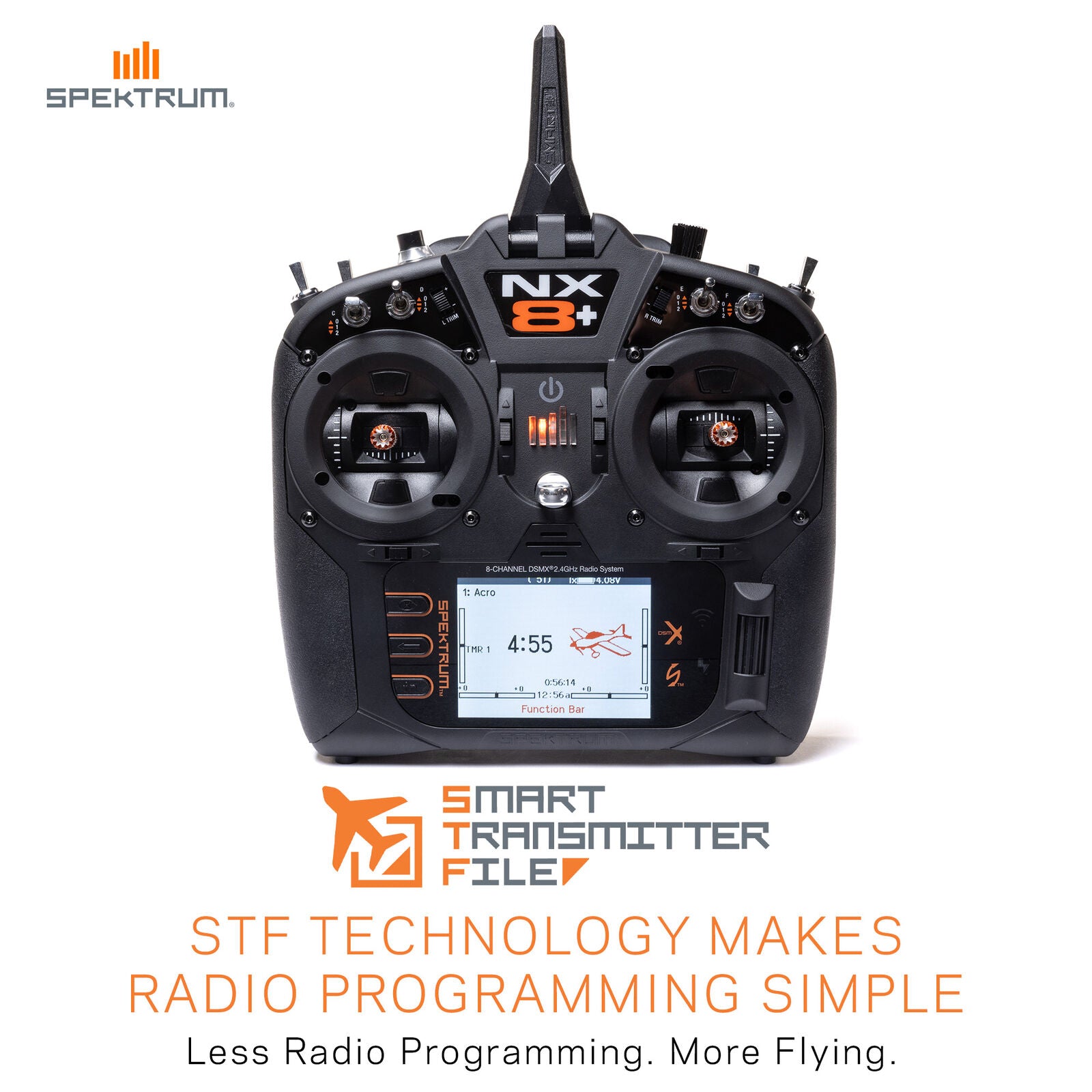 Spektrum RC - NX8+ 20-Channel DSMX Transmitter Only