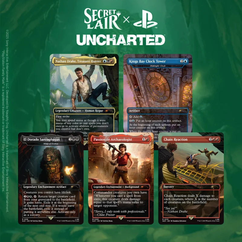 Secret Lair x Playstation: Uncharted (Regular) - Magic: The Gathering (NO FOIL)