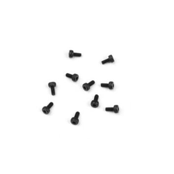 Tekno RC - M2x4mm Cap Head Screws (black, 10pcs)