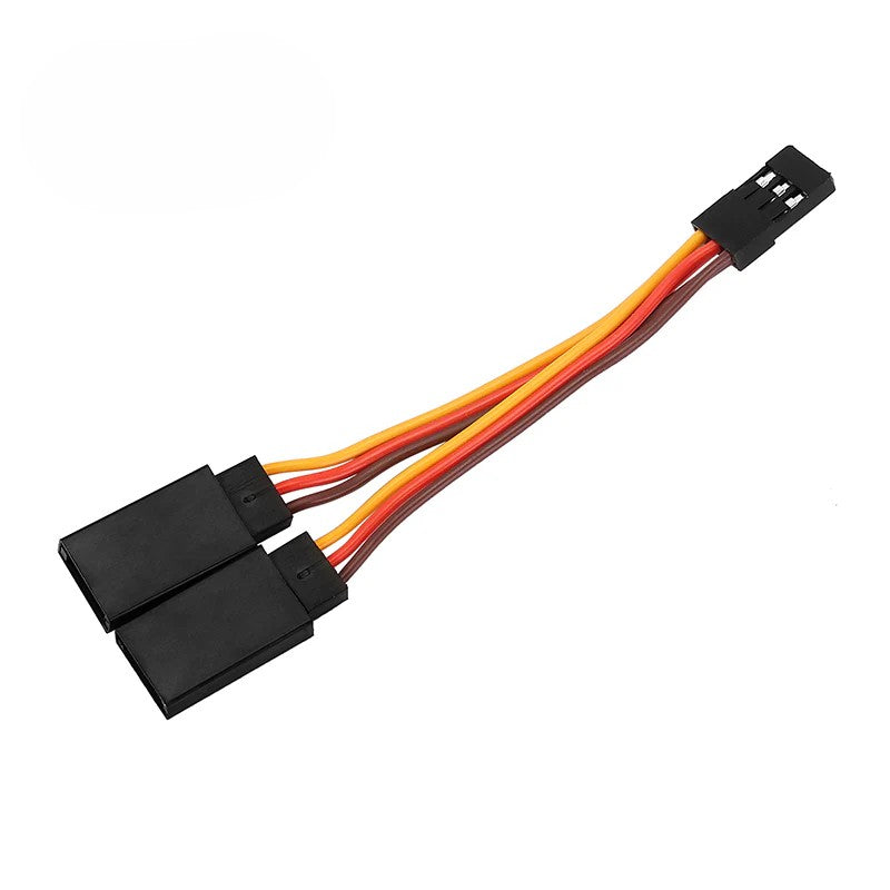 INJORA - 9cm 1 To 2 JR Plug Y Wire Cable Lights Servos Connector for Mini RC