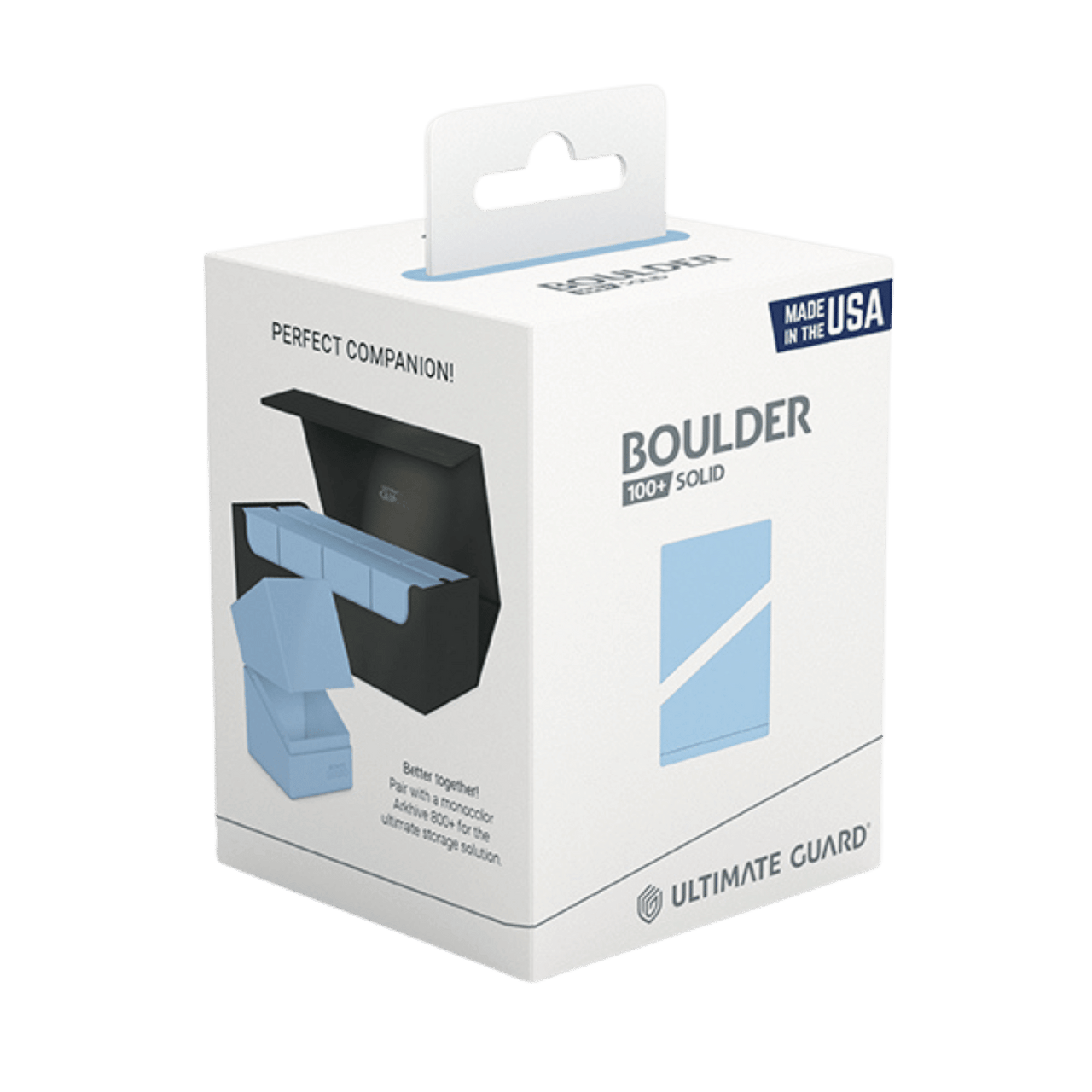 Ultimate Guard - Deck Case: Boulder 100+ Standard Size - Baby Blue