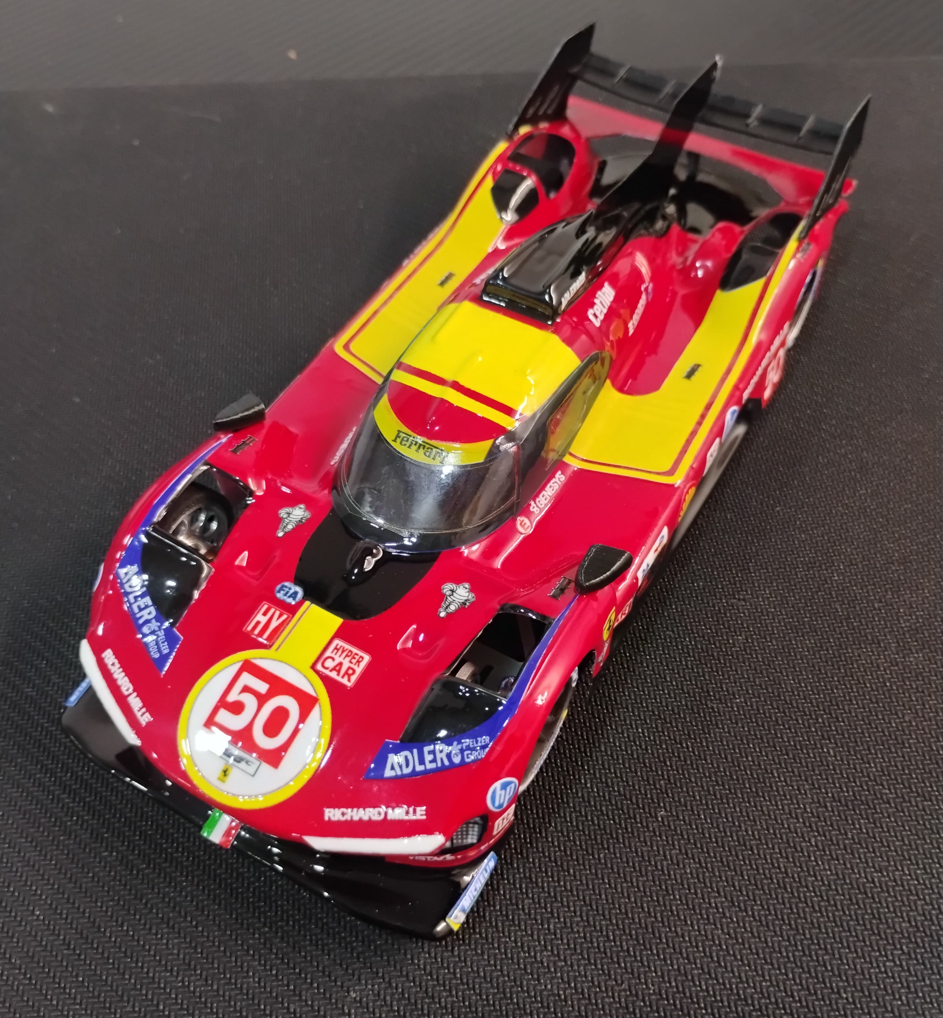 DG Slot Racing - GTP - Ferrari 499P #50 - ’24 Le Mans Winner, escala 1/24, análogo