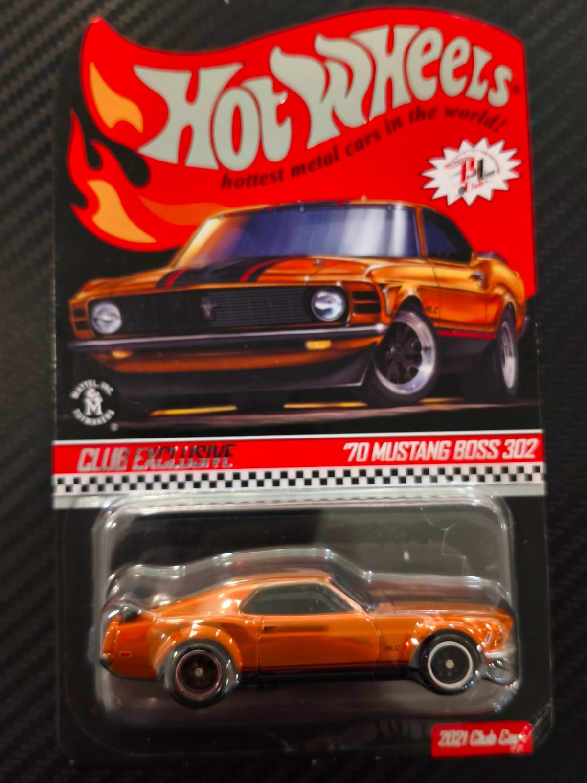 Mattel - Hot Wheels Red Line Club,70 mustang boss 302