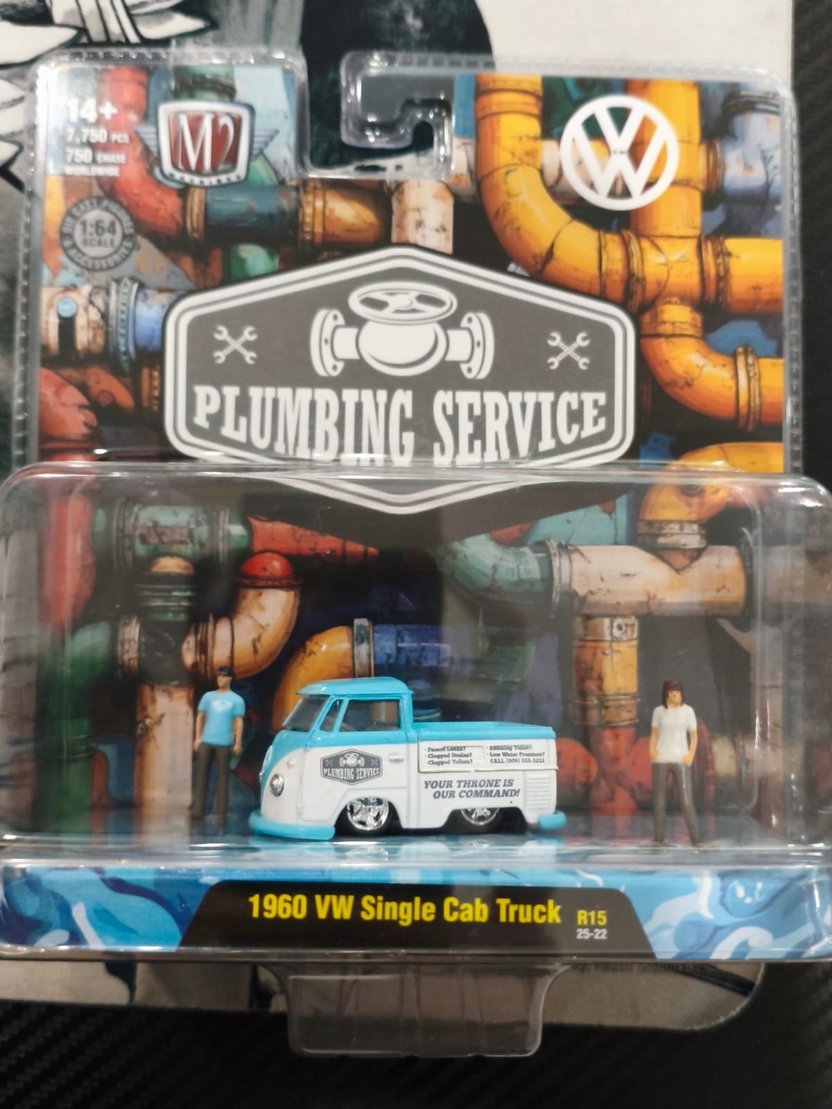 M2 MACHINES - 1960 VW Single Cab Truck 1/64