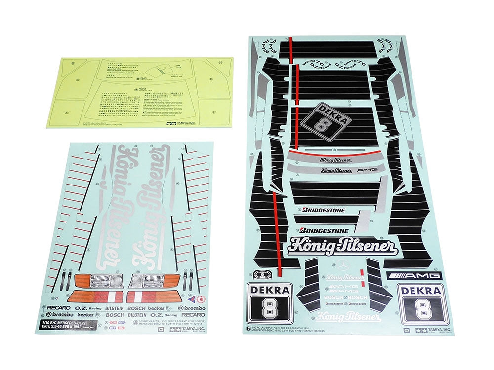 Tamiya - TT-02 91' Mercedes-Benz 190 E 2.5-16 EVO II 1/10 4WD Electric Touring Car Kit