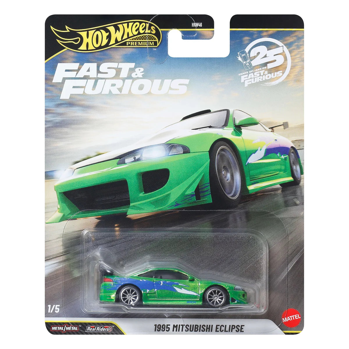 Mattel - Hot Wheels Premium Fast & Furious - 1995 Mitsubishi Eclipse 1/5