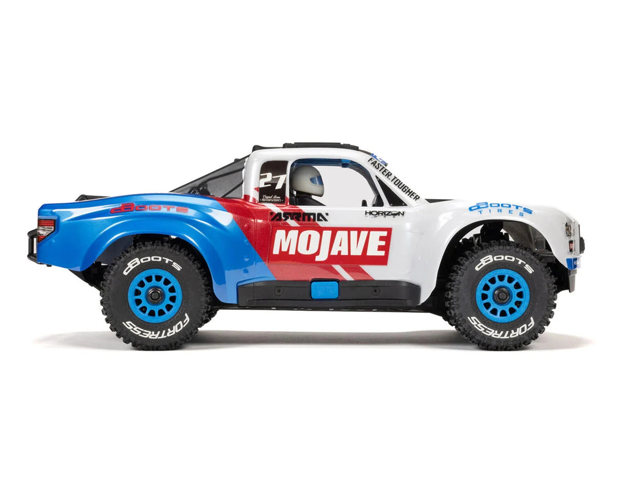 Arrma - 1/16 Mojave Grom 223S DSC 4X4 RTR Brushless Desert Truck, White/Blue (Battery & Charger Included)