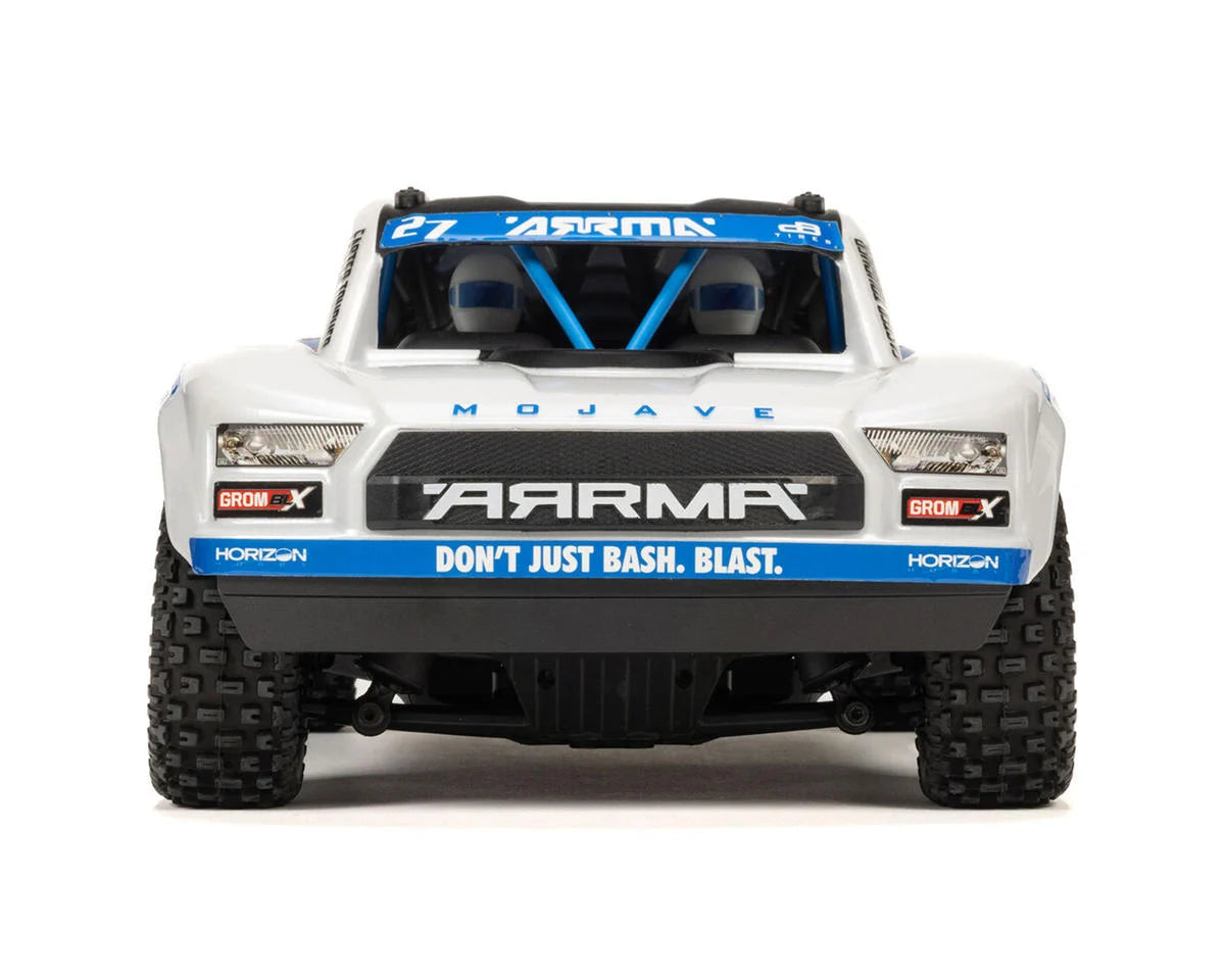 Arrma - 1/16 Mojave Grom 223S DSC 4X4 RTR Brushless Desert Truck, White/Blue (Battery & Charger Included)