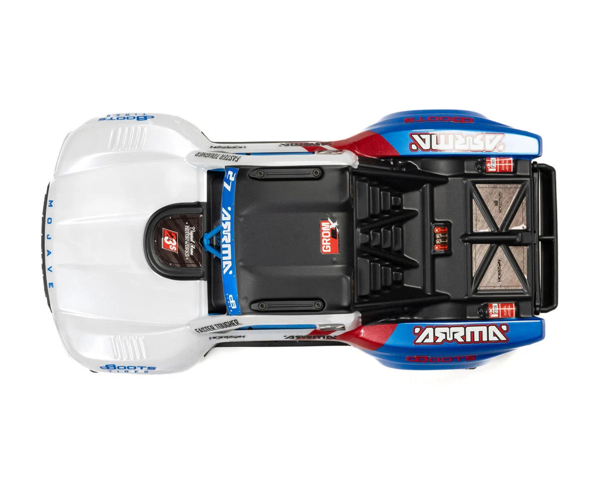 Arrma - 1/16 Mojave Grom 223S DSC 4X4 RTR Brushless Desert Truck, White/Blue (Battery & Charger Included)