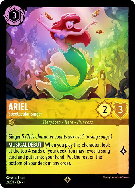 Carta Snow White - Well Wisher,Set Rise of the Floodborn , Número de Tarjeta 206 , Color Amber, Rarity Enchanted